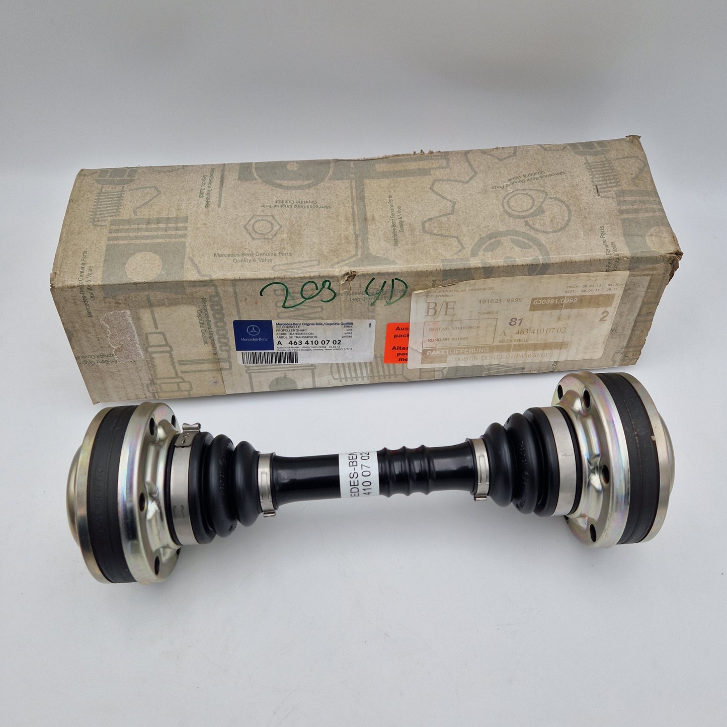 GELENKWELLE GETRIEBE ZU VERTEILERGETRIEBE A4634100702 G 290 GDT / G 500