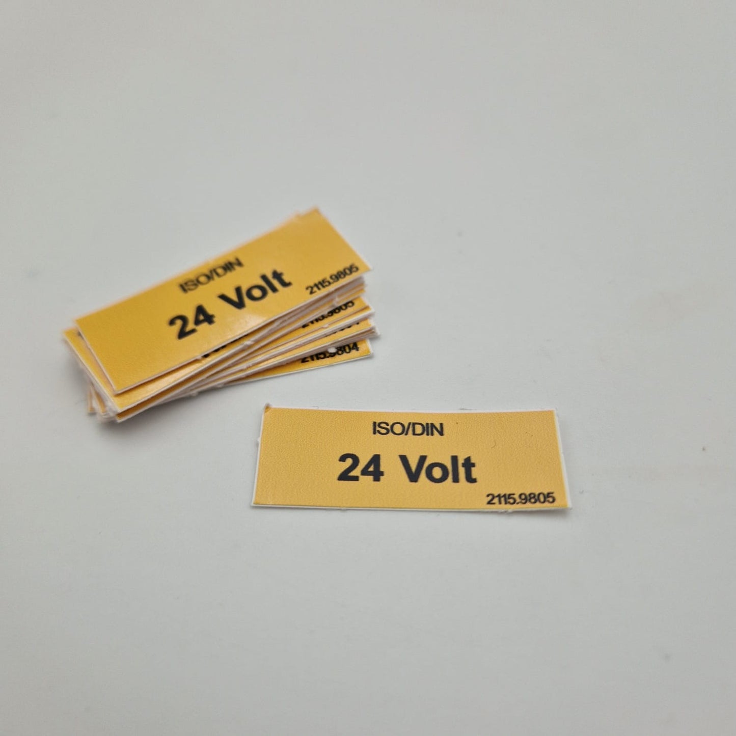 SELBSTKLEBE-ETIKETTE 38X16MM GELB GRD 24 VOLT