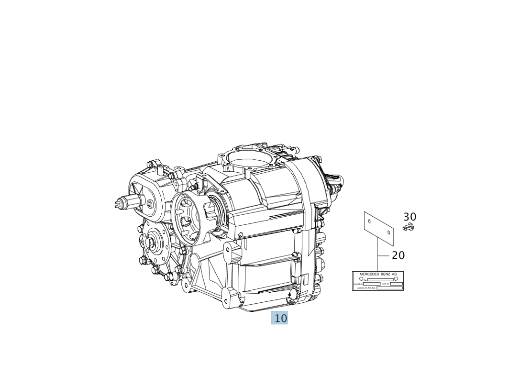 VERTEILERGETRIEBE A4632801700 G300 CDI