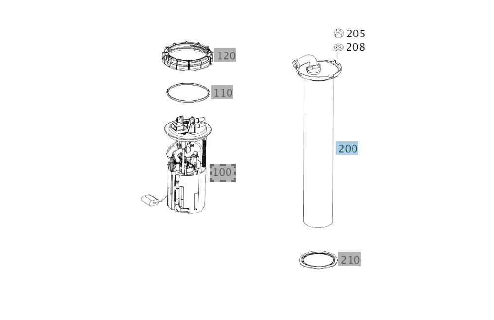 FUELLSTANDSSENSOR KRAFTSTOFFBEHAELTER A4635420817 G300 / G270 OEM