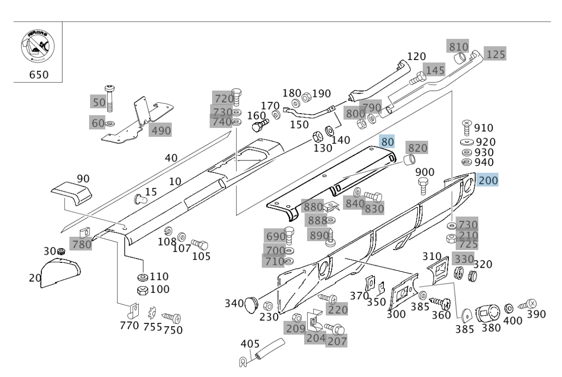 ABDECKUNG INSTRUMENTENTAFEL Rechts A4616897208 G300