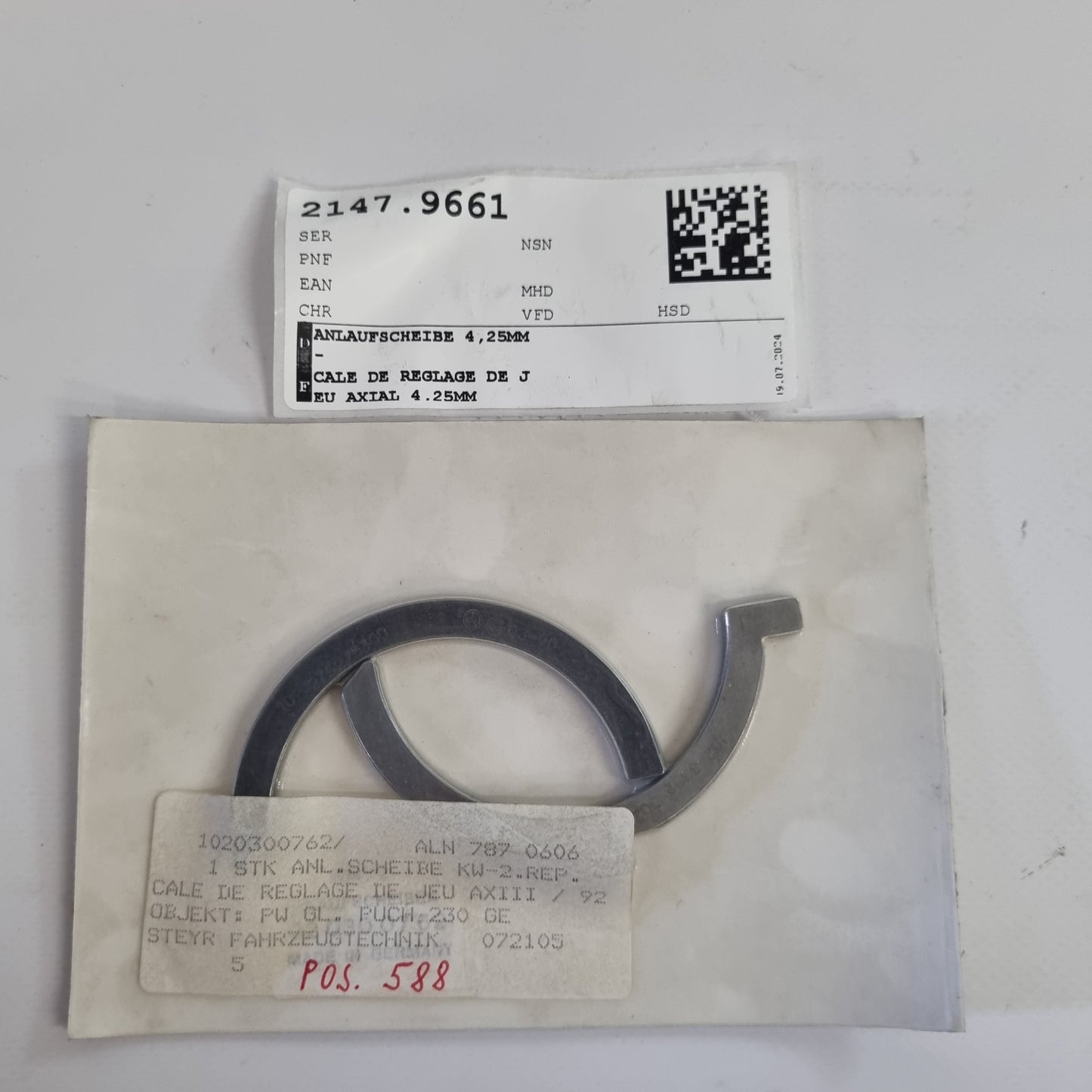 Thrust washer 4.25mm A1020300762