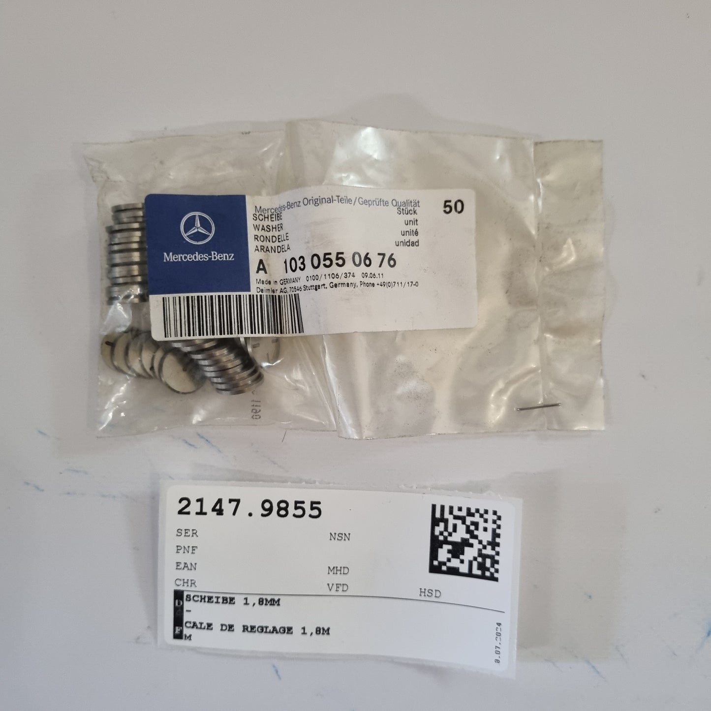 WASHER 1.8MM A1030550676