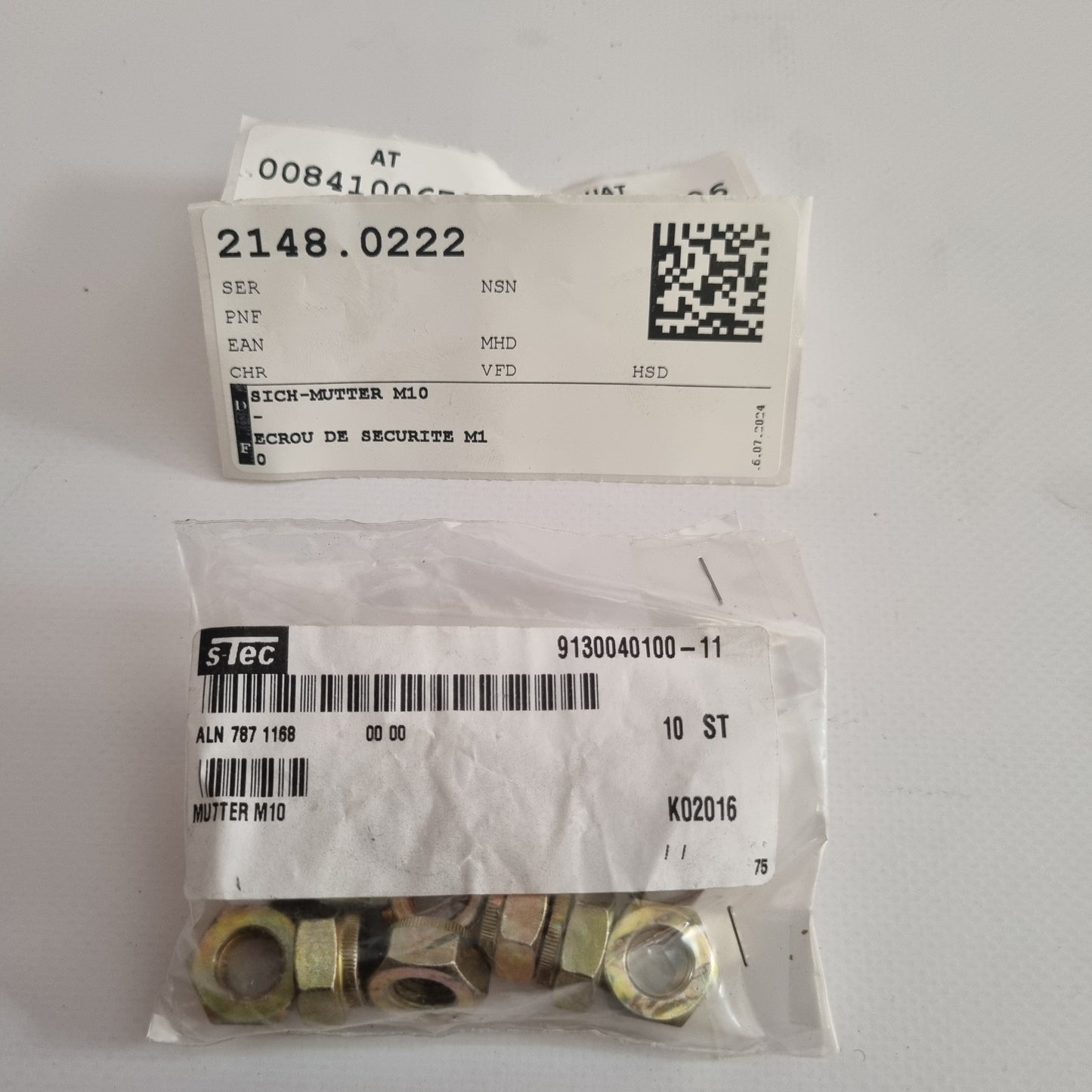 ÉCROU DE SÉCURITÉ M10 913004010011