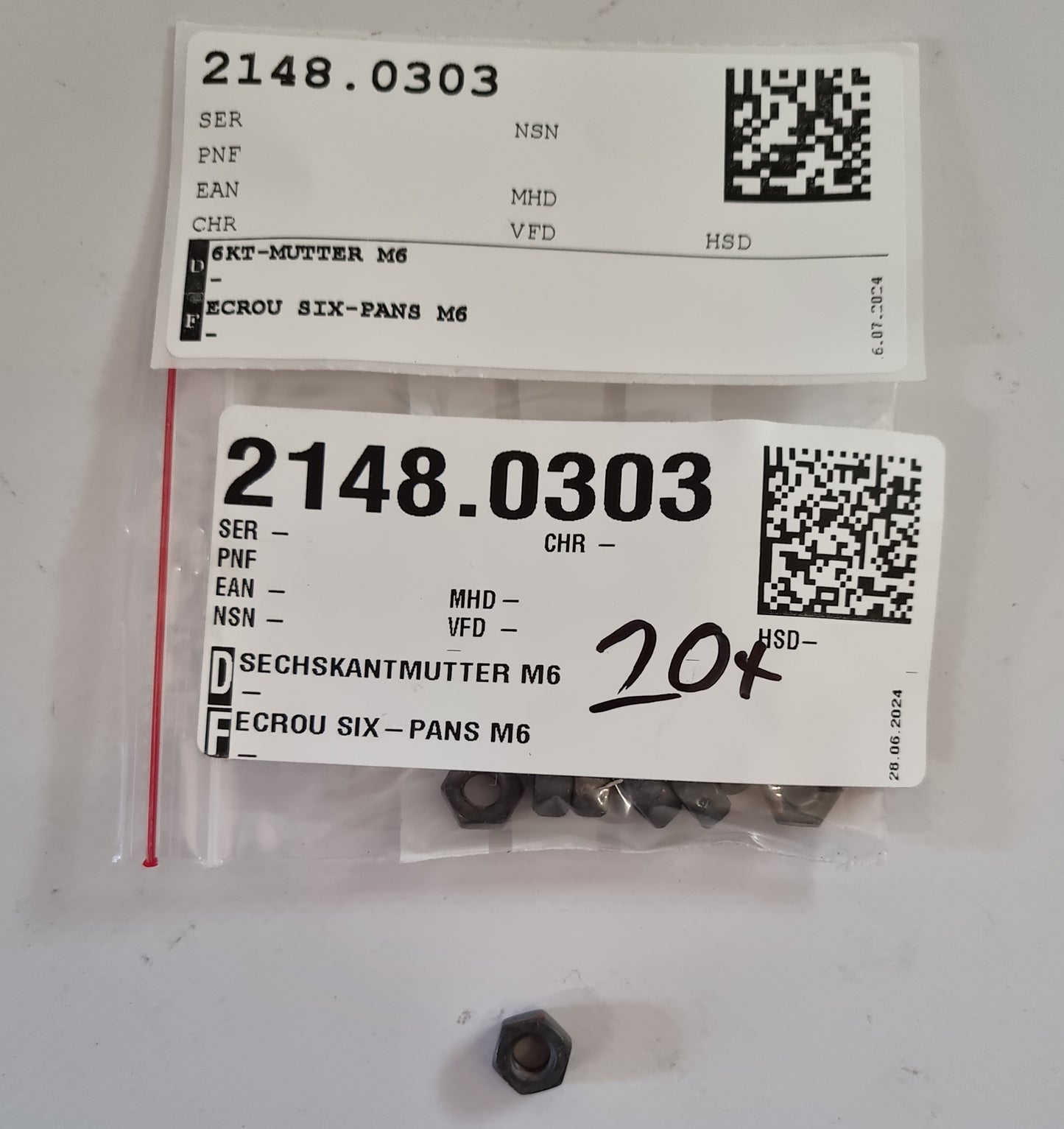 SECHSKANTMUTTER M6 N000934006024