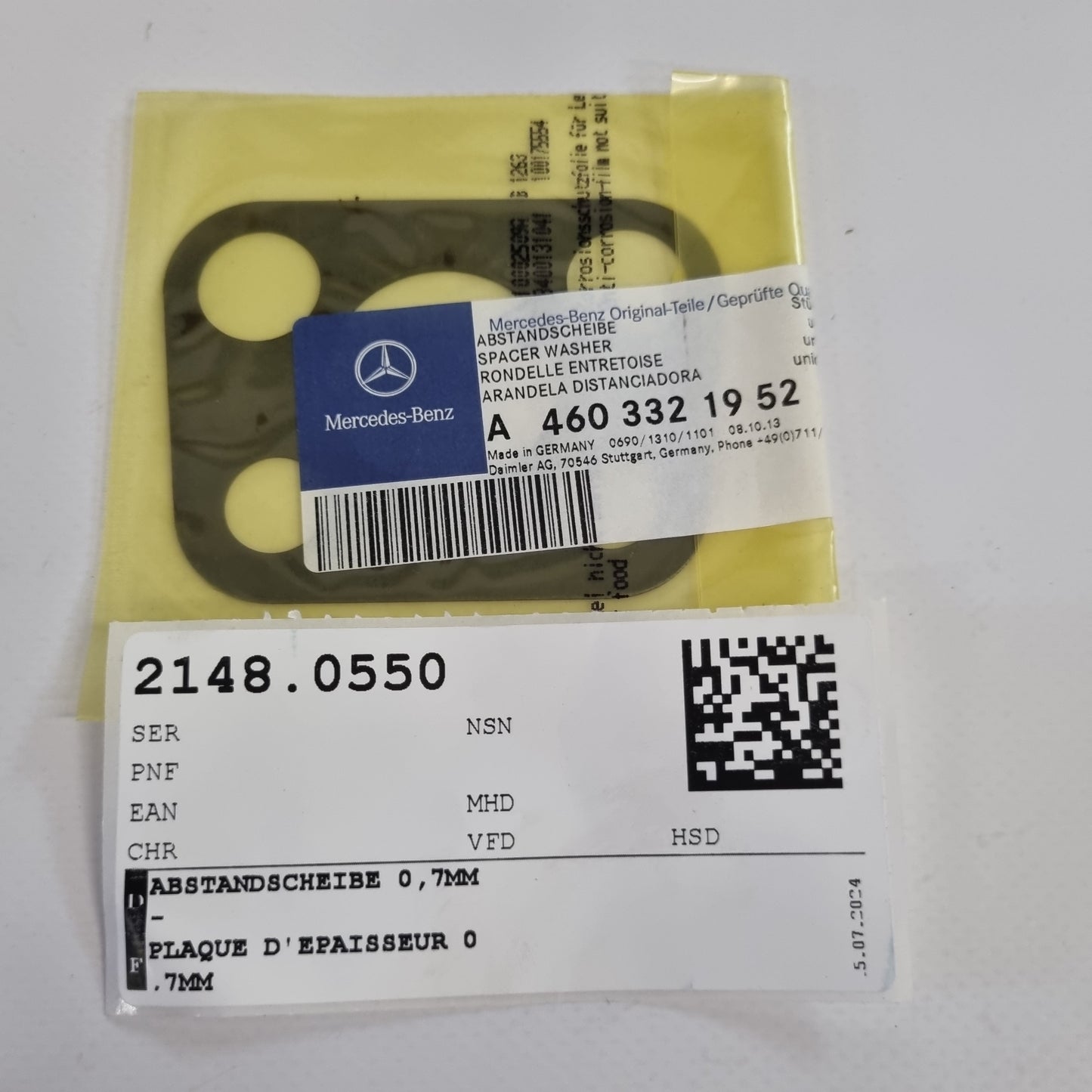 SPACER WASHER 0.7MM A4603321952