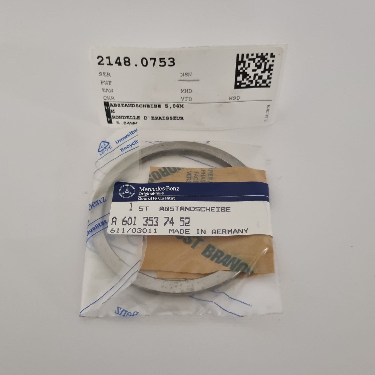 RONDELLE D'ENTRETOISE 5,04 MM A6013537452