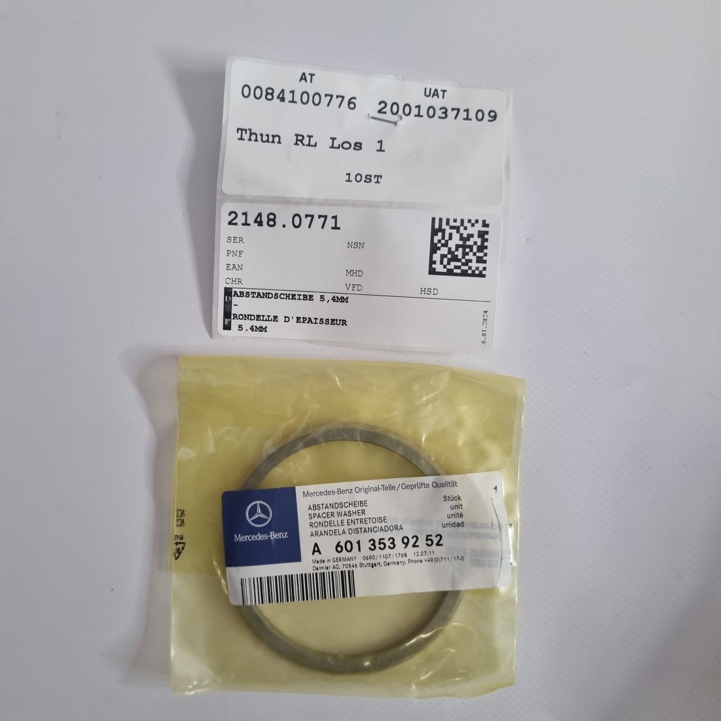 RONDELLE D'ENTRETOISE 5,4 MM A6013539252