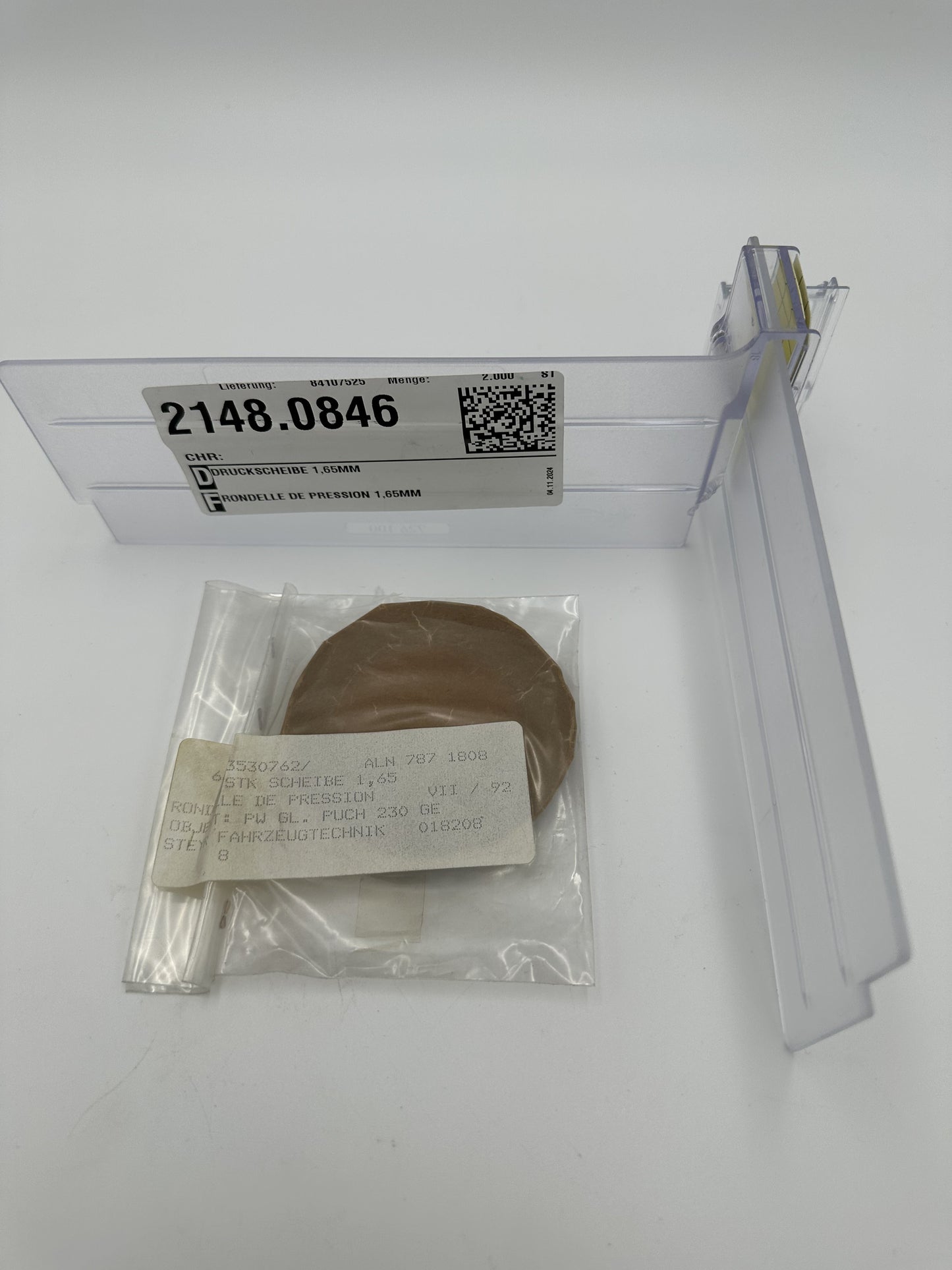 DRUCKSCHEIBE 1,65MM 290 GD A6693530762