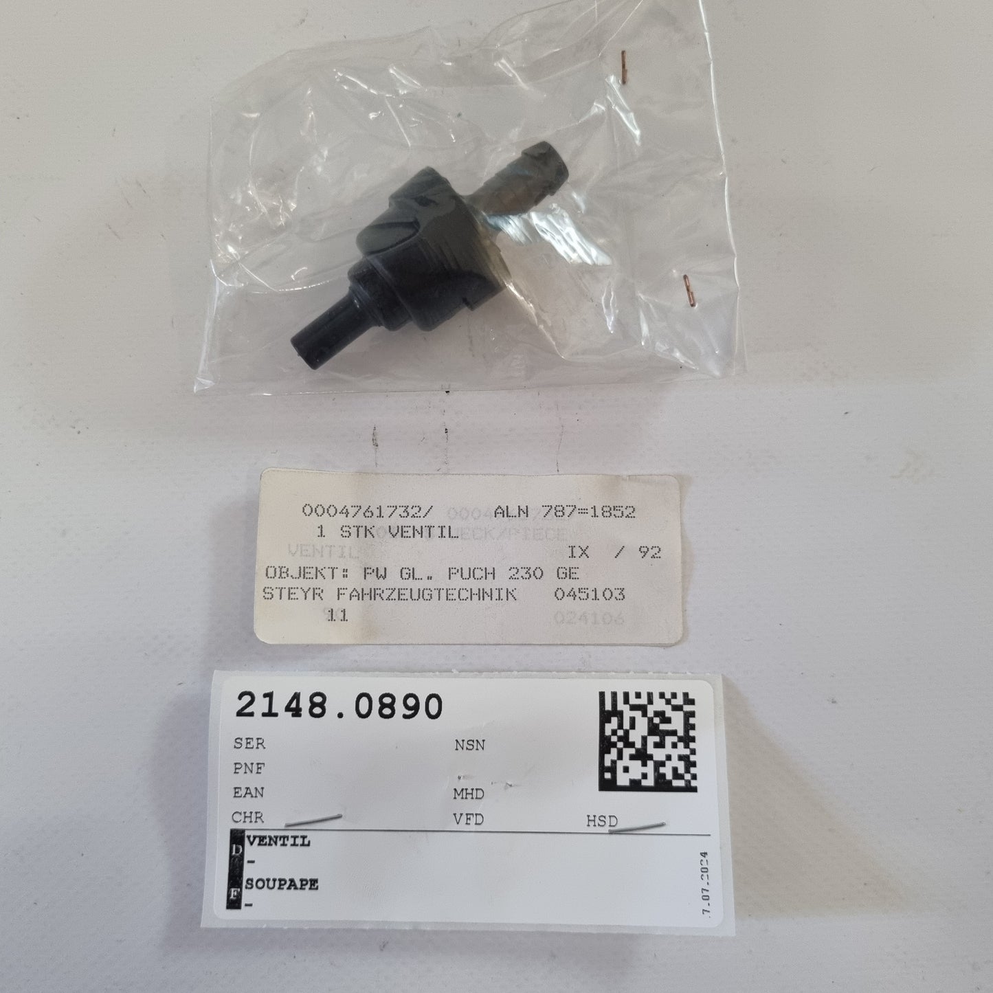 VENTIL A0004761732