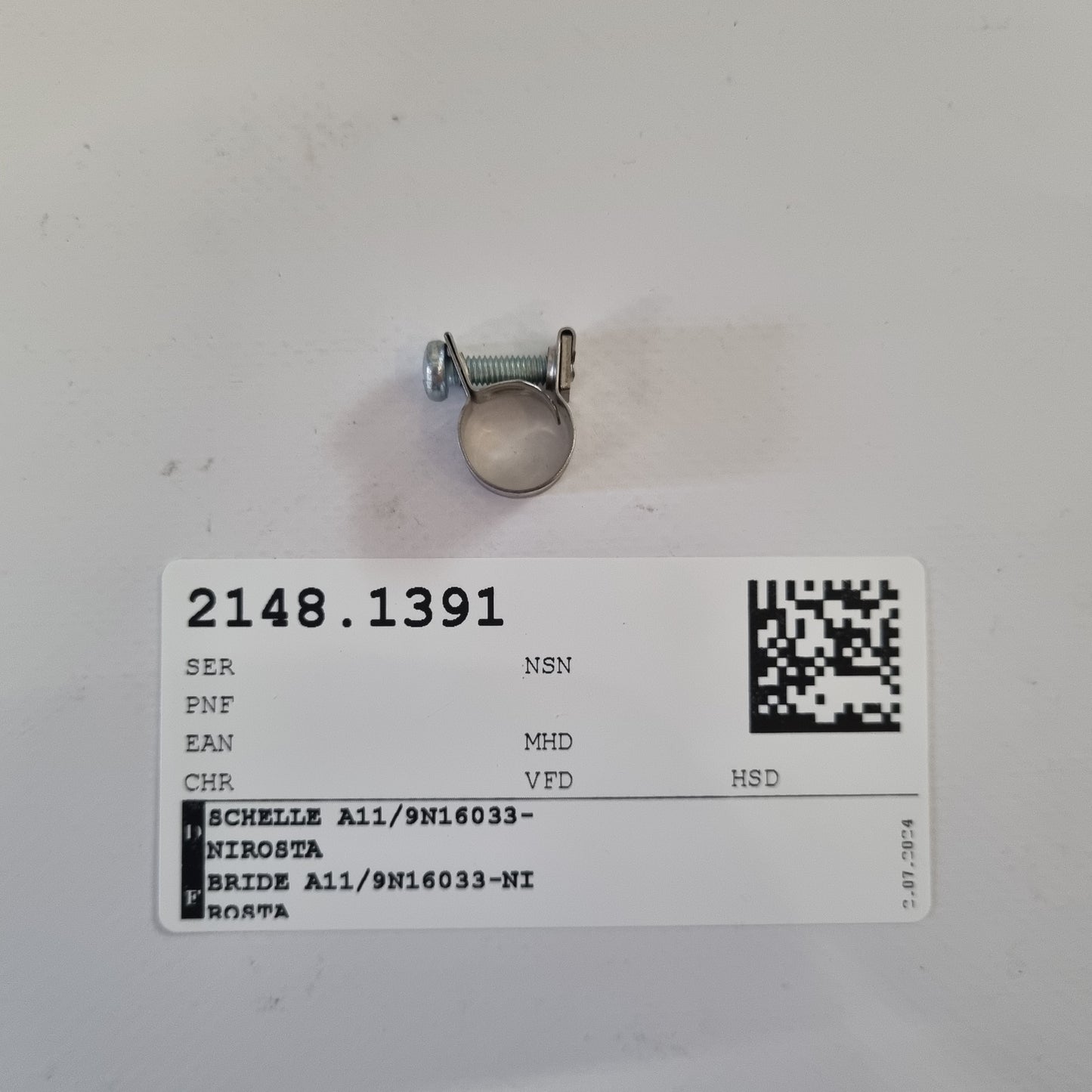 CLAMP A11/9N16033-NIROSTA N916033011100