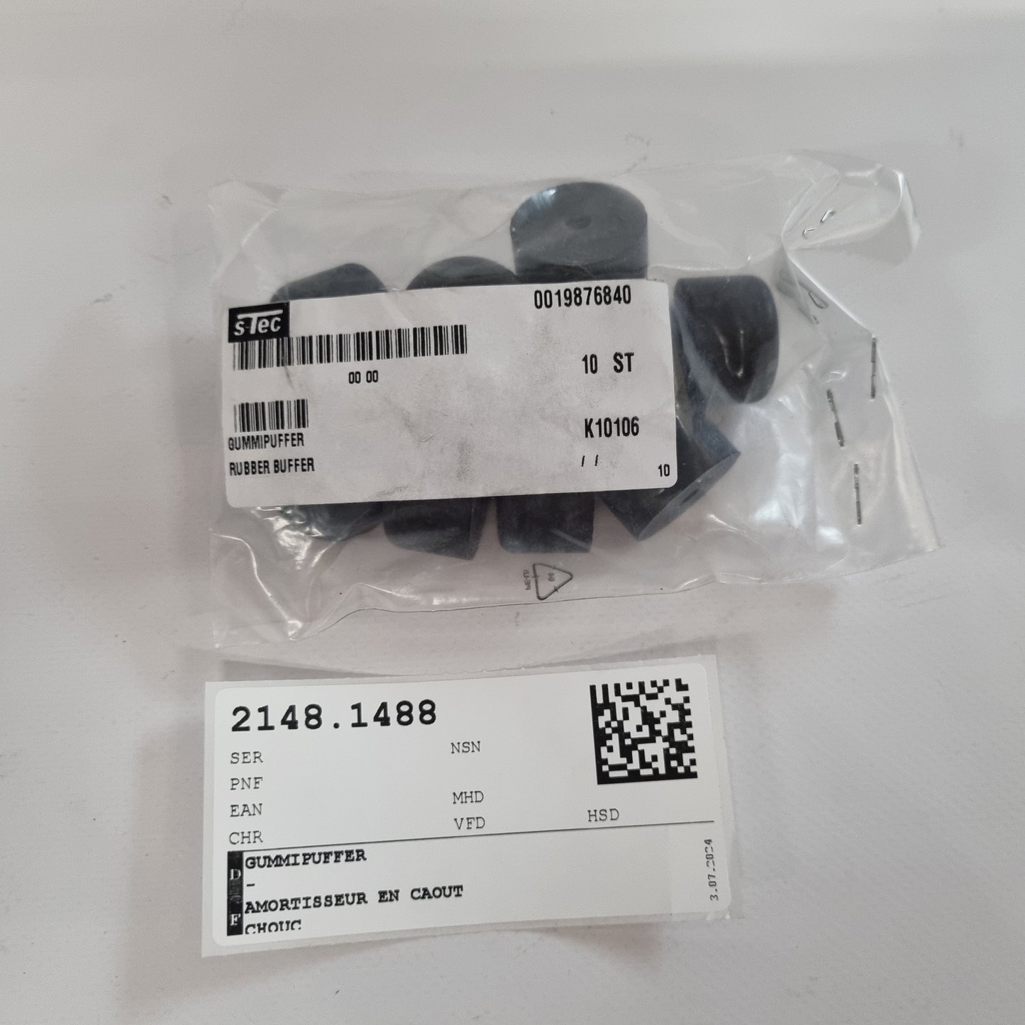 RUBBER BUFFER A0019876840