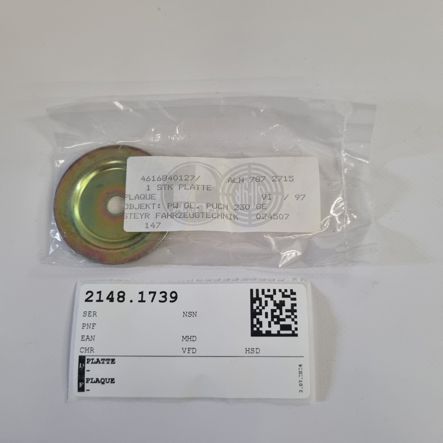PLATE A4616840127