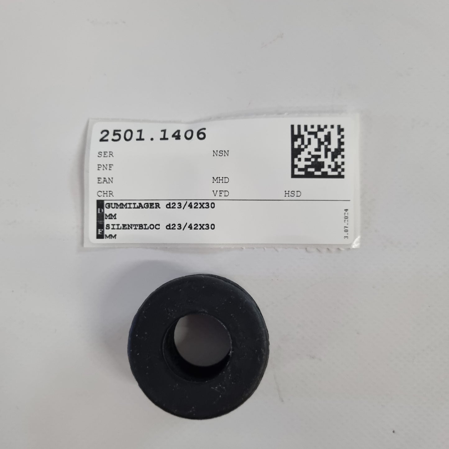 ROULEMENT EN CAOUTCHOUC d23/42X30MM