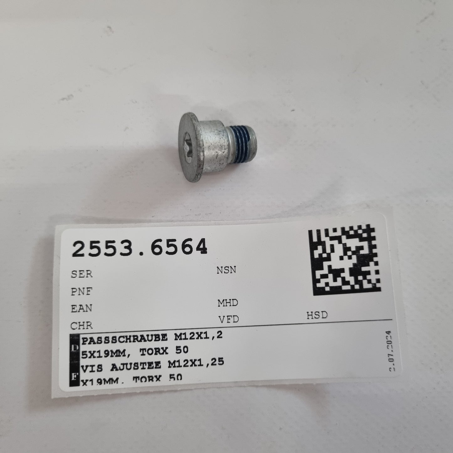 PASSSCHRAUBE M12X1,25X19MM, TORX 50