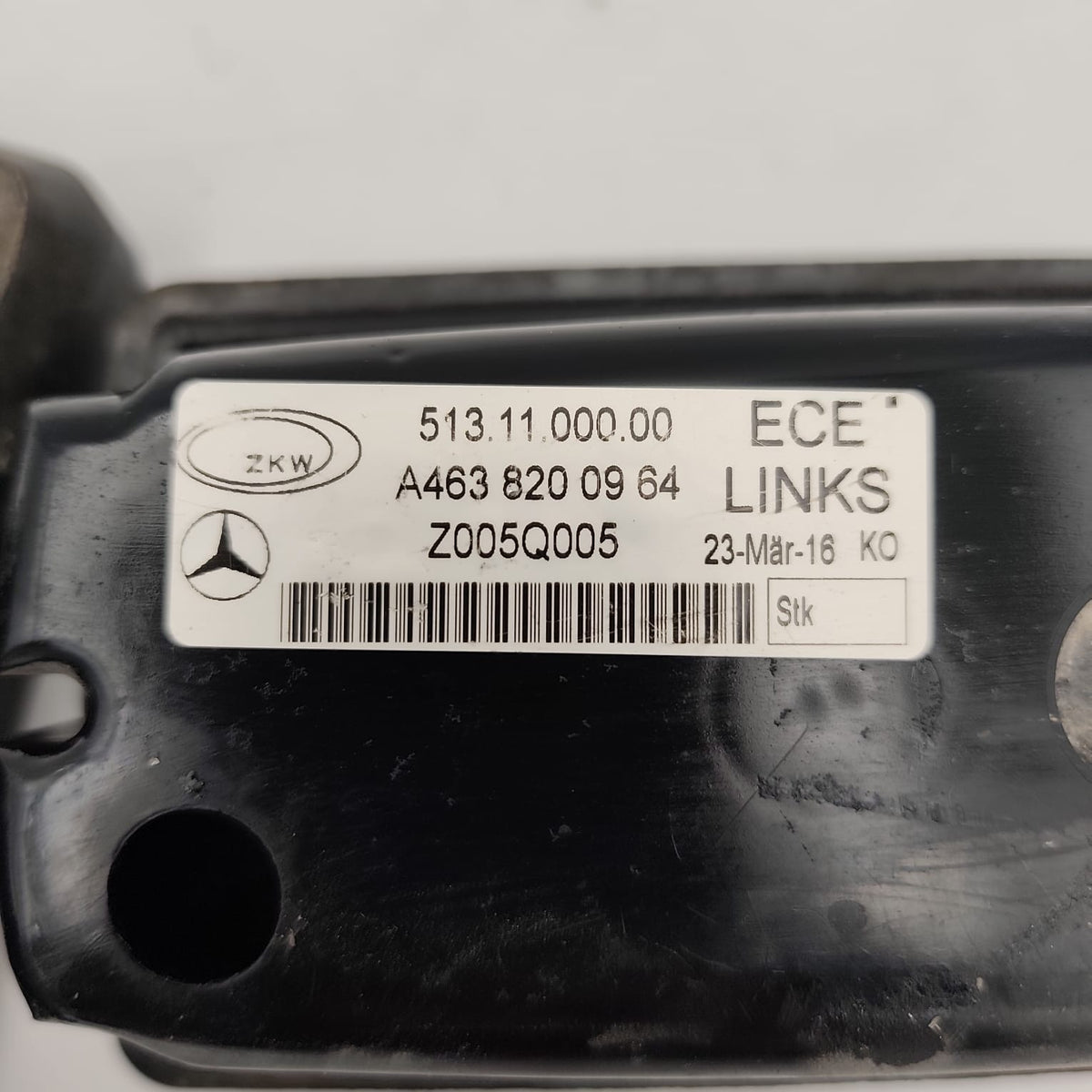A4638200964 / A4619063900  – SCHLUSSLEUCHTE LINKS RUECKLEUCHTE G300 / G270 – Mercedes/Puch