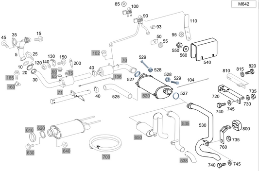 HALTER Halter hinten A4614900740 OEM G300