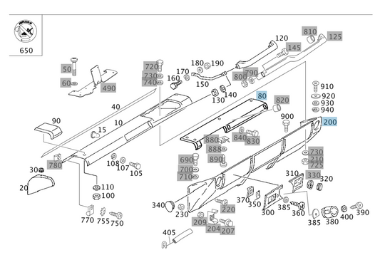 ABDECKUNG INSTRUMENTENTAFEL Rechts A4616897208 G300
