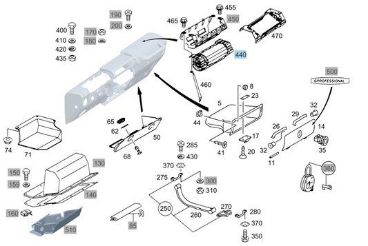 BEIFAHRERAIRBAG  A4638601000 OEM
