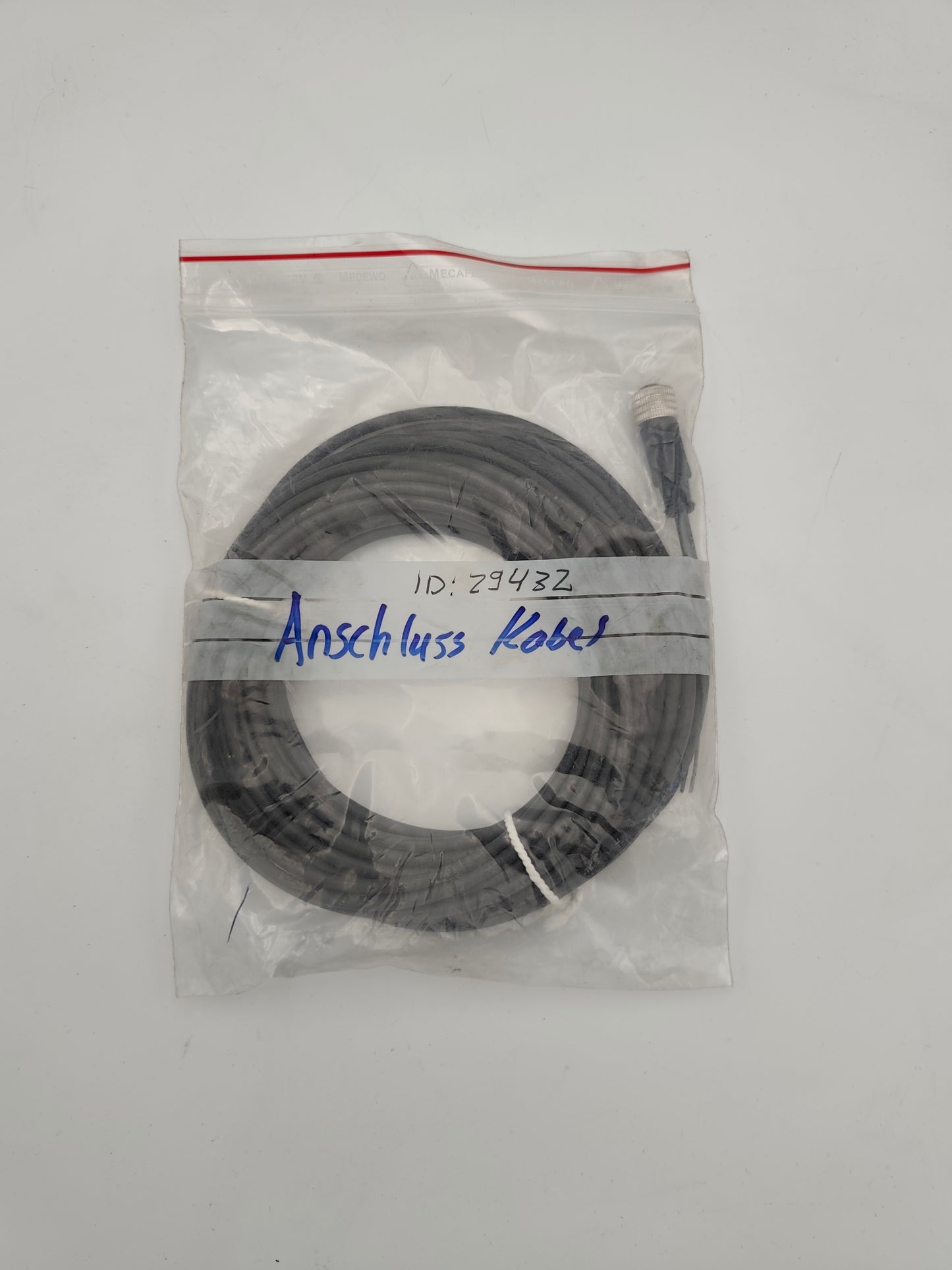 Funkkabel M8 Kabelstecker, Polzahl: 8, geschirmt, am Kabel angespritzt, IP67, UL 2238, PUR, schwarz, 8 x 0,25 mm², 2 m