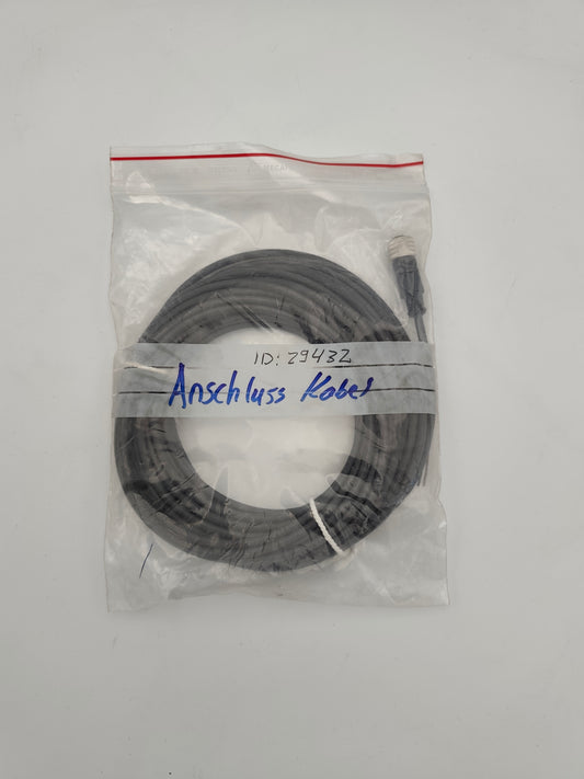 Funkkabel M8 Kabelstecker, Polzahl: 8, geschirmt, am Kabel angespritzt, IP67, UL 2238, PUR, schwarz, 8 x 0,25 mm², 2 m