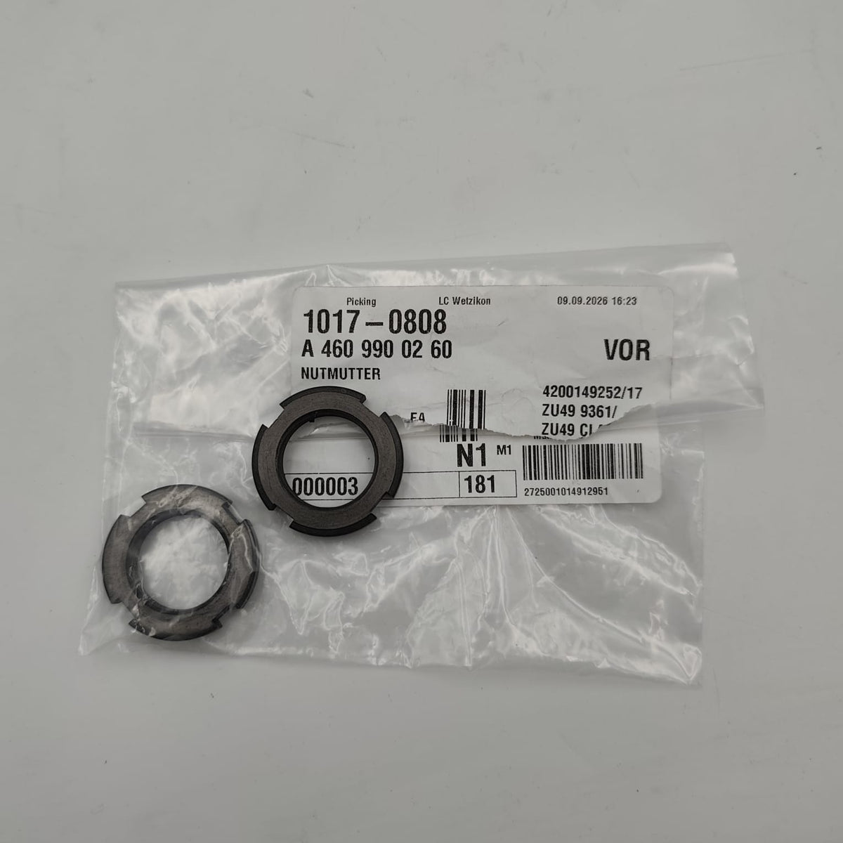 NUTMUTTER M26X1.5-22H A4609900260
