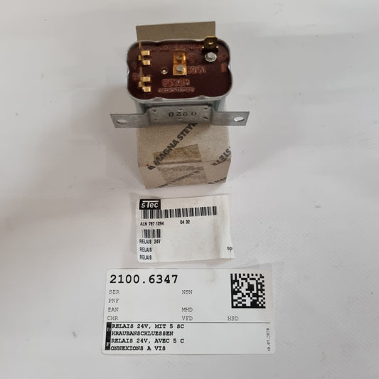 RELAY 24V / WITH 5 SCREW CONNECTIONS, 0 332 003 029
