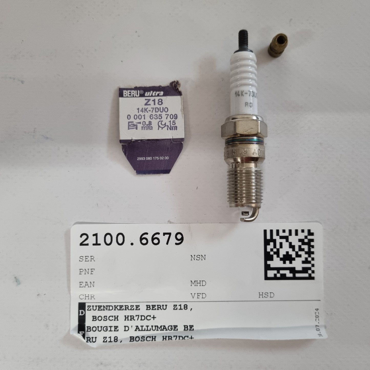 ZUENDKERZE BERU 14K-7DUO / BOSCH H7DC0 0 001 635 709