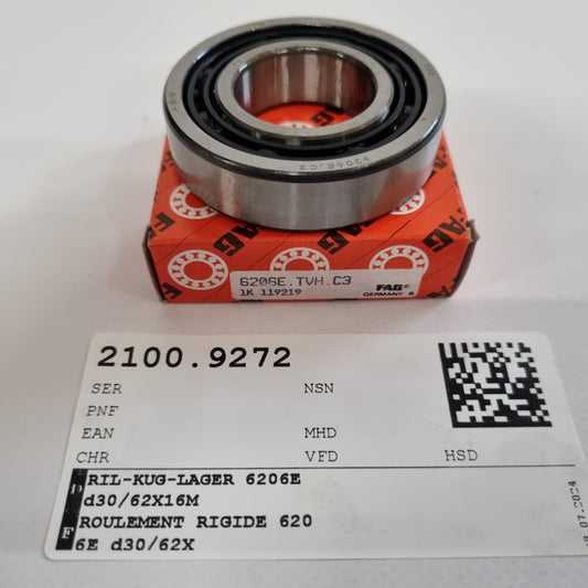 RILLENKUGELLAGER 6206E d30/62X16MM