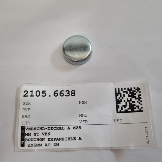 VERSCHLUSSDECKEL A d25MM DIN 443 ST A2P