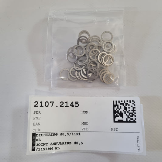 DICHTRING d8,5/11X1 AL