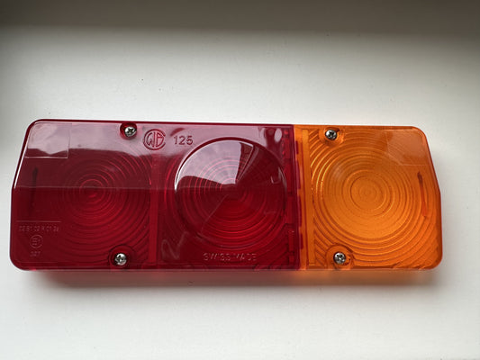 COUVERCLE LUMINEUX ORANGE/ROUGE 222X80X13MM