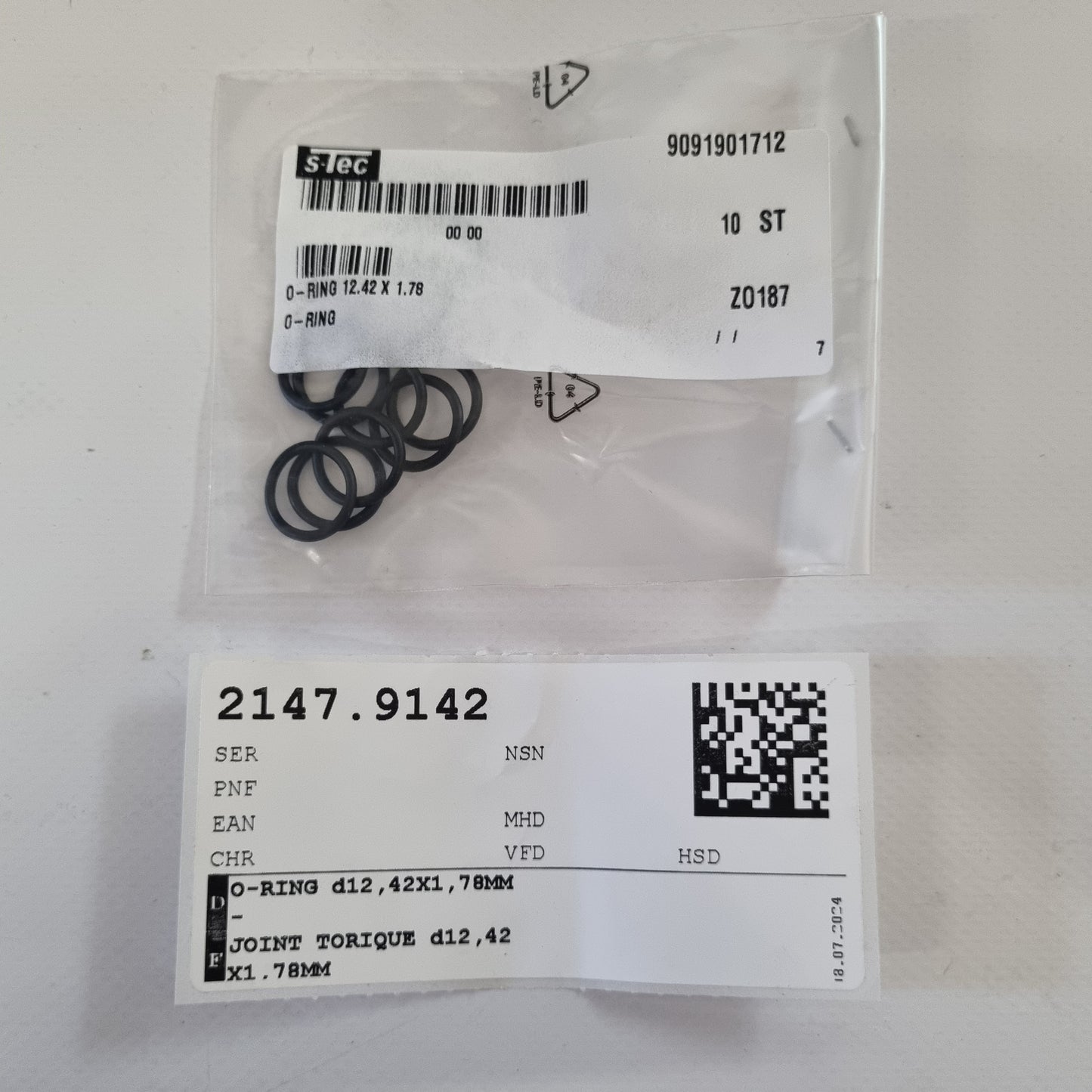 O-RING d12.42X1.78MM A9091901712