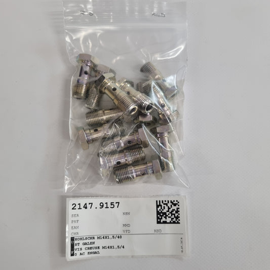 HOLLOW SCREW M14X1.5/40 ST GALZN