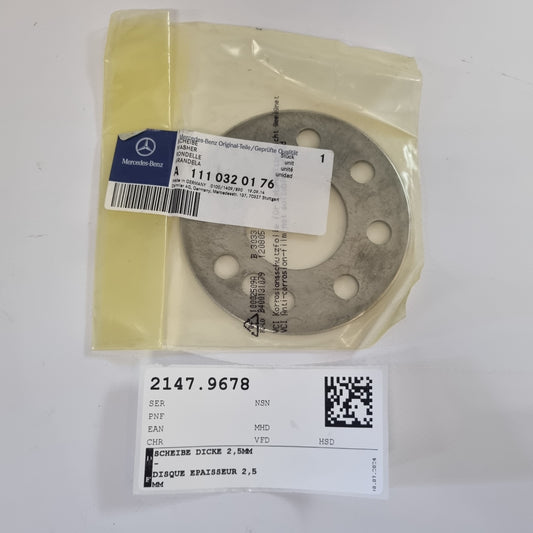 WASHER THICKNESS 2.5MM A1030320176