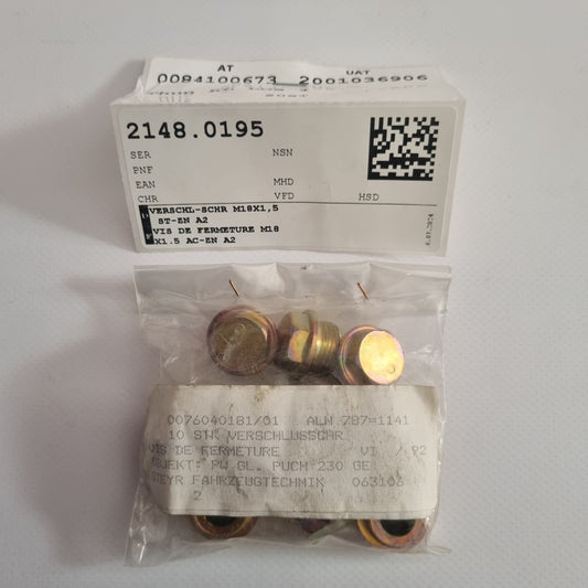 VERSCHLUSSSCHRAUBE M18X1,5 ST-ZN A2 A6019970430