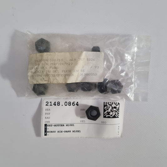 HEXAGON NUT M10X1 A9130040100
