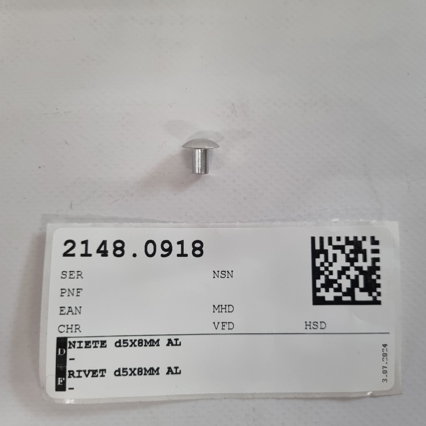 NIETE d5X8MM AL A0009910680