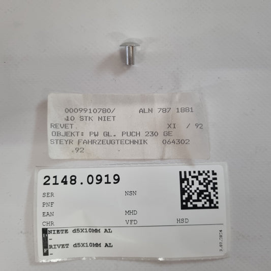 NIETE d5X10MM AL A0009910780