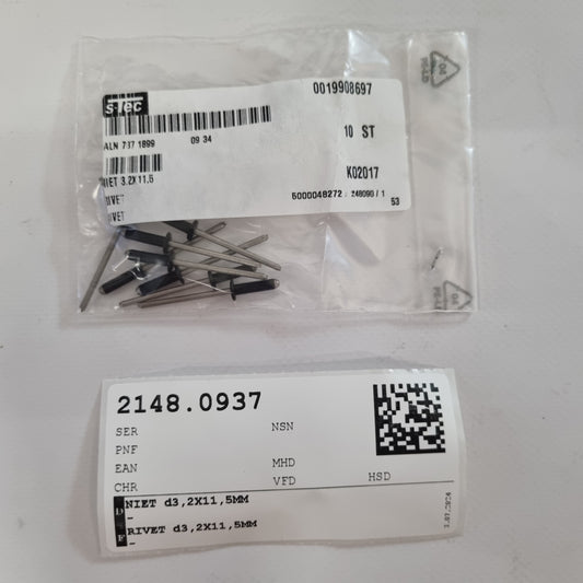 NIET d3,2X11,5MM A0019908697