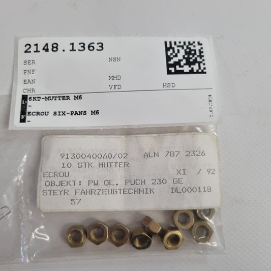 HEXAGON NUT M6 913004006002