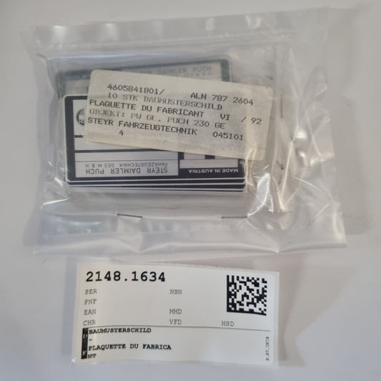 BAUMUSTERSCHILD TYPENSCHILD PUCH A4605841801