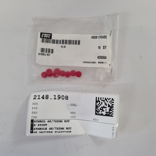 SYMBOL d6/7X2MM ROT KUNSTSTOFF A4608170420