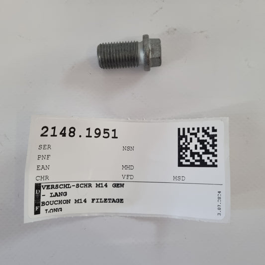 VERSCHLUSSSCHRAUBE M14 GEWINDE LANG A6019970230