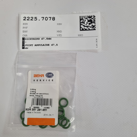 Sealing ring d7.5mm