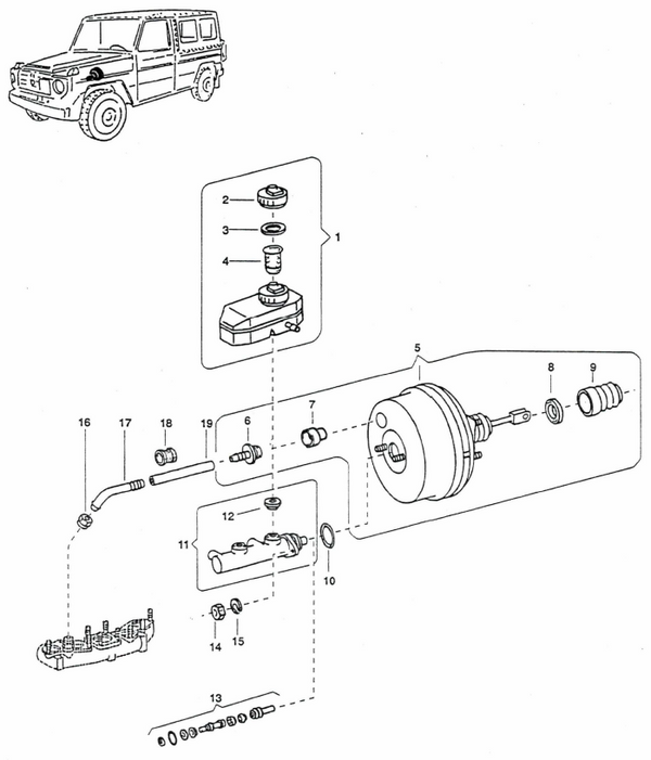 Hauptbremszylinder hydraulisch