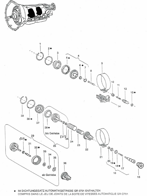 Bremsband / Bremsbandkolben