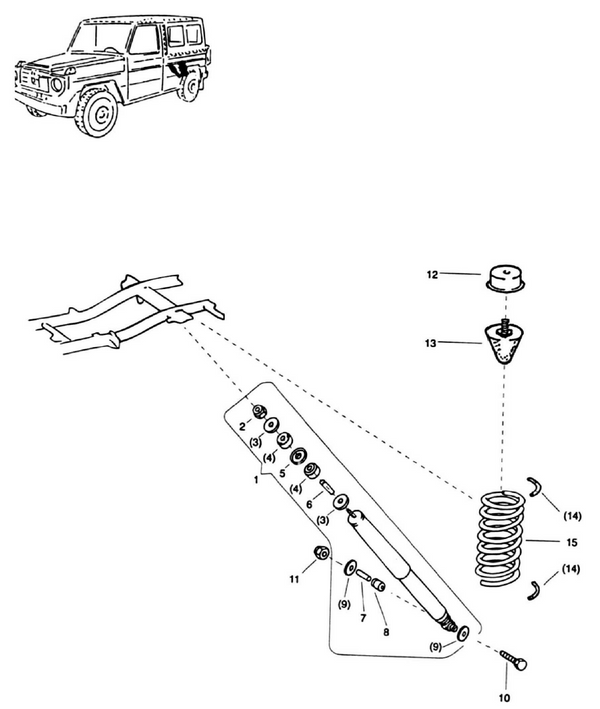Schraubenfeder / Stossdämpfer (hinten)